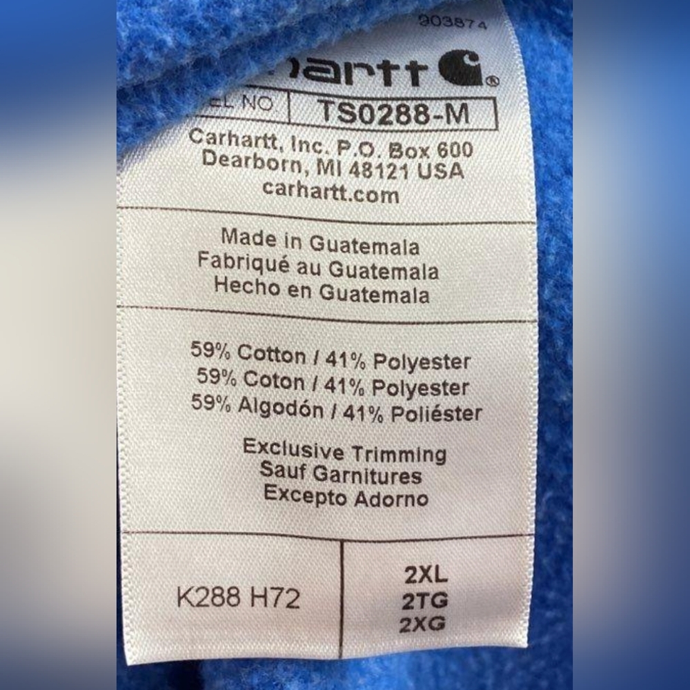 Carhartt Midweight Logo Sleeve Graphic Sweatshirt Size 2XL Like New MSRP $64.99 - Picture 5 of 5